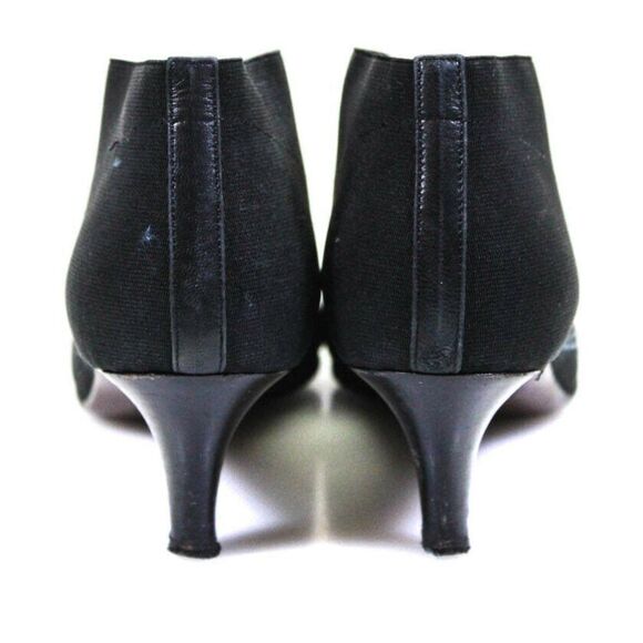 Walter Steiger Black Pointed Toe Ankle Boots 6 6B - Picture 4 of 6